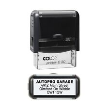 Personalised Garage Rubber Stamp Self Inking - Service History Etc - C30 for sale  Shipping to South Africa