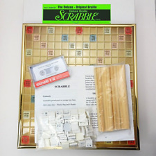 Braille Scrabble Original Edición Deluxe, Juego Vintage para Ciegos, ¡COMPLETO!, usado segunda mano  Embacar hacia Argentina