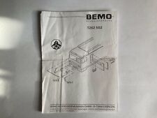Bemo instruction leaflet for sale  DERBY