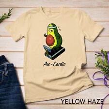 Avo-Cardio Avocado Treadmill Run Jogging Lover Gym Workout Unisex T-shirt, used for sale  Shipping to South Africa