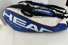 Mochila de tênis HEAD Tour Team 12 raquetes tecnologia de controle climático azul vermelho comprar usado  Enviando para Brazil
