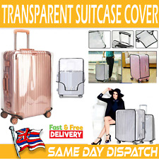 Clear PVC Waterproof Luggage Cover Trolley Suitcase Protector 26" 28" 30" Trave for sale  Shipping to South Africa