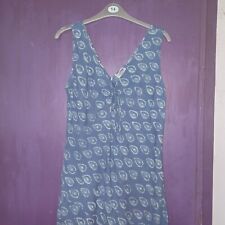 EAST..BLUE COTTON LONG MERMAID DRESS..SIZE 12 for sale  Shipping to South Africa