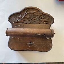 Suporte de rolo de papel higiênico antigo 1900’s madeira caixa de música funcionando corda musical comprar usado  Enviando para Brazil