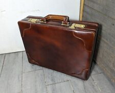 Vintage leather briefcase d'occasion  Expédié en Belgium