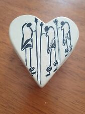 Soapstone heart shape for sale  PAR