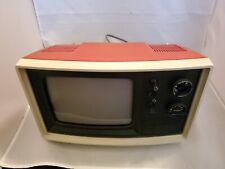 **VINTAGE**PANASONIC CORDOVA AR-709     9" B&W CRT TV  Red &White Japan 1970's for sale  Shipping to South Africa