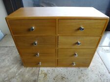 Vintage Small Watchmakers 8 Drawer Oak Wood Cabinet Parts Chest for sale  Shipping to South Africa