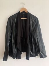 Black faux leather for sale  DUNFERMLINE