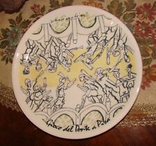 Piatto ceramica serigrafia usato  Zerbolo