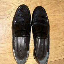 Sapatos femininos Jill Sander preto patenteado tamanho 39,5 fabricados na Itália comprar usado  Enviando para Brazil