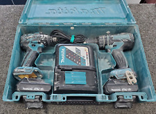 Makita XPH06 18V 1/2" Cordless Hammer Drill & XDT08 Impact Driver w/Batts/Chgr for sale  Shipping to South Africa