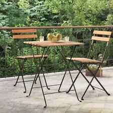 Tidyard Folding Bistro Table 21.7inx21.3inx28in Solid Wood Teak and Steel I3I0 for sale  Shipping to South Africa