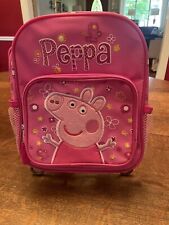 Mochila pequena Peppa Pig mini/criança 10" rosa com flores comprar usado  Enviando para Brazil