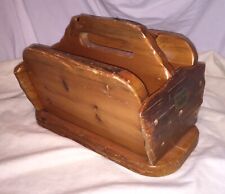 Vintage Slab Wood Magazine Rack Forrest Products  for sale  Shipping to South Africa