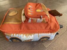 Usado, DISNEY PIXAR CARS MATER NIÑOS MALETA DE EQUIPAJE RODANTE Bolso Wheelie Mochila segunda mano  Embacar hacia Argentina