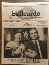 RARA Revista de Tarjetas Vol.1 Edición 4 21 de enero de 1991 Nolan Ryan y Bob Feller segunda mano  Embacar hacia Argentina