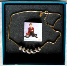 Used, GOLDEN NECKLACE - CRYSTAL - THE LONDON COLLECTION - in original packaging - like new - 48 cm for sale  Shipping to South Africa