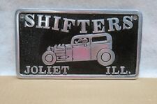  Vintage Original 1950 60s "SHIFTERS" JOLIET ILL. Hot Rod Car Club Plaque  for sale  Silver Lake