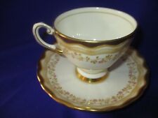Vintage Tuscan Wedgwood Group Tea Cup and Saucer Set White and  Gold   for sale  BILSTON