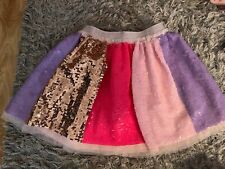 M&S Girls Sparkly Sequin Rainbow Tutu Skirt 5-6 Years Exc Cond for sale  Shipping to South Africa