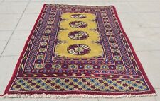 Authentic Hand knotted Vintage Bokhara Jhaldar Wool Area Rug 3.8 x 2.8 Ft for sale  Shipping to South Africa