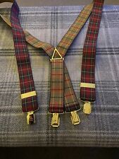 Mens tartan braces for sale  LANCING