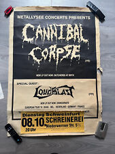 Cannibal Corpse Original Vintage 1991 Tour Poster Entombed Dismember Loudblast segunda mano  Embacar hacia Argentina