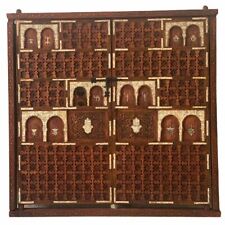 Hand-Carved Moroccan Double Doors in Frame - Handmade French Magnificent   for sale  Shipping to Ireland