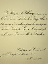 Marquise vibraye vicomte d'occasion  Pluvigner