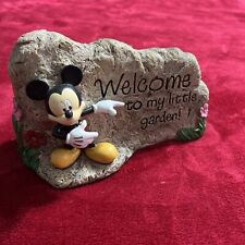 Decoração de estátua de gramado Disney Mickey Mouse jardim de flores "Welcome To My Little Garden comprar usado  Enviando para Brazil