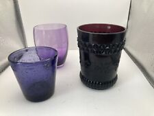 Purple glass votive for sale  Glenmoore