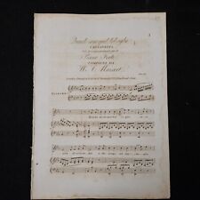 folha de música antiga QUANDO MIRO QUEL BEL CIGLIO mozart, c.1828 comprar usado  Enviando para Brazil