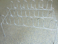 Sapateira vintage cromada prata metal 9 pares armário meados do século moderna MCM comprar usado  Enviando para Brazil