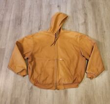 Vintage Berco Jacket Men's XL Canvas Zip Up Work Duck Jacket Distressed Sun Fade for sale  Shipping to South Africa