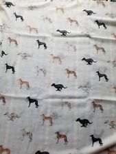 Greyhound print scarf for sale  WEYMOUTH