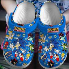 Nome personalizado bonito jogo sônico tamanco Crocs, Sonic Summer Crocs sapatos chinelo, usado comprar usado  Enviando para Brazil