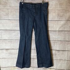 Jeans feminino Gap tamanho 10 azul quadril ajuste pendurado cintura média lavagem escura algodão comprar usado  Enviando para Brazil
