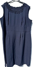 Usado, Vestido Studio One azul escuro azul marinho sem mangas comprimento do joelho plus 22 comprar usado  Enviando para Brazil