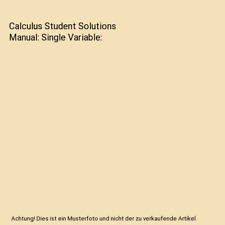 Calculus student solutions gebraucht kaufen  Trebbin