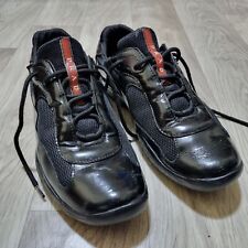 Zapatos PRADA para hombre Copa América de malla de cuero negro zapatos entrenadores Prada para hombre 13 EE. UU. segunda mano  Embacar hacia Argentina