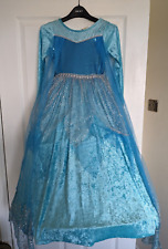 Disney Frozen Girls Inspired Elsa Hooped Dressing Up Party Dress Costume Age 7-8 for sale  Shipping to South Africa