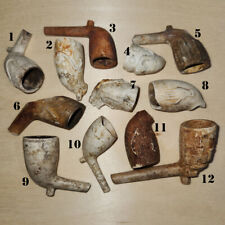 Lot of 12 Old Clay Pipes, 1800s for sale  Shipping to South Africa
