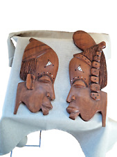 Coppia maschere tribali usato  Alessandria