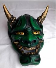 Horror Mask , Hannya Japanese Mask , Resina Oni Samurai mouth Mask usato  Roma