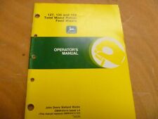 Misturadores de ração mista total John Deere 127 135 152 manual do proprietário do operador comprar usado  Enviando para Brazil