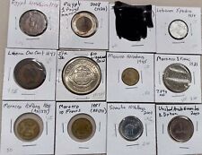 Lote de 11 monedas de Oriente Medio y África 1847-2008.  Ver descripción para más detalles segunda mano  Embacar hacia Mexico