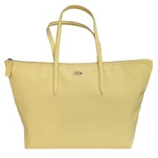 Bolso de Mano Lacoste Grande Bolso de Compras Amarillo PVC con Manijas de Cuero Cremallera segunda mano  Embacar hacia Mexico