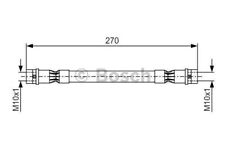 476404H, BOSCH, Bremsschlauch Vorderachse beidseitig für VW, 1987476404 comprar usado  Enviando para Brazil