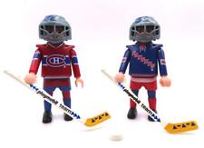 Usado, Playmobil Figuras de Jugador de Hockey / Deporte NHL Rangers y Montreal Canadiens segunda mano  Embacar hacia Argentina